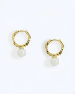 Aros Wata Perla Oro