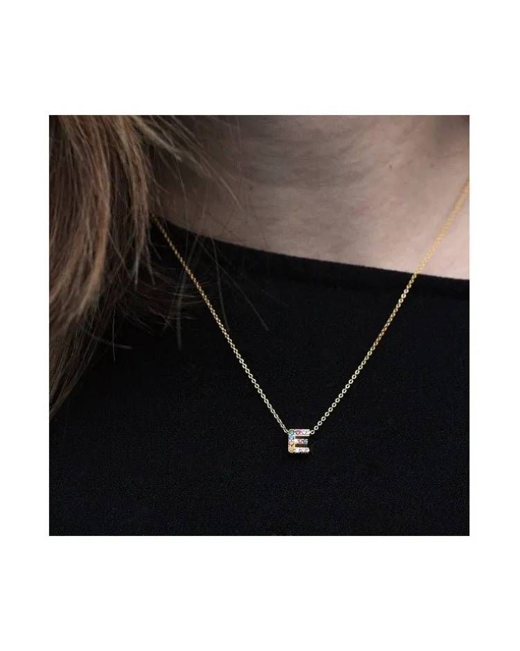 Colgante Lyric Multicolor Gold