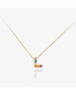 Colgante Lyric Multicolor Gold