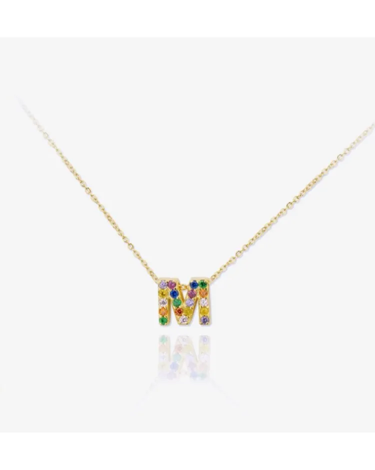 Colgante Lyric Multicolor Gold