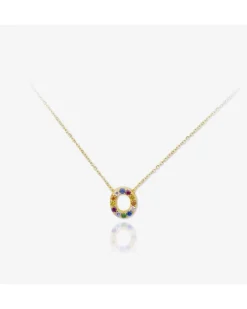 Colgante Lyric Multicolor Gold