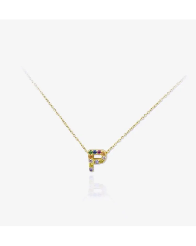 Colgante Lyric Multicolor Gold