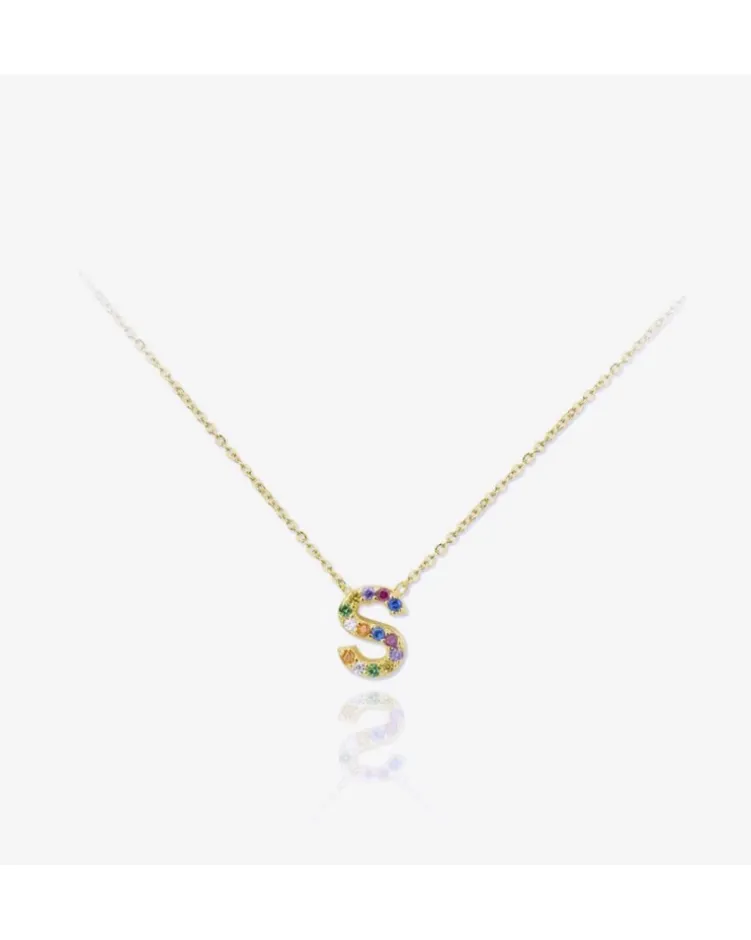 Colgante Lyric Multicolor Gold