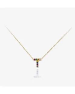 Colgante Lyric Multicolor Gold