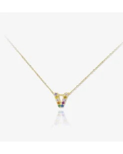 Colgante Lyric Multicolor Gold