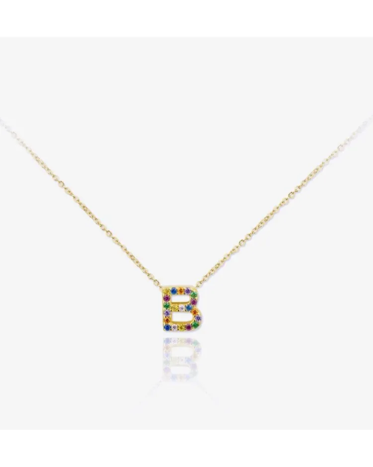 Colgante Lyric Multicolor Gold