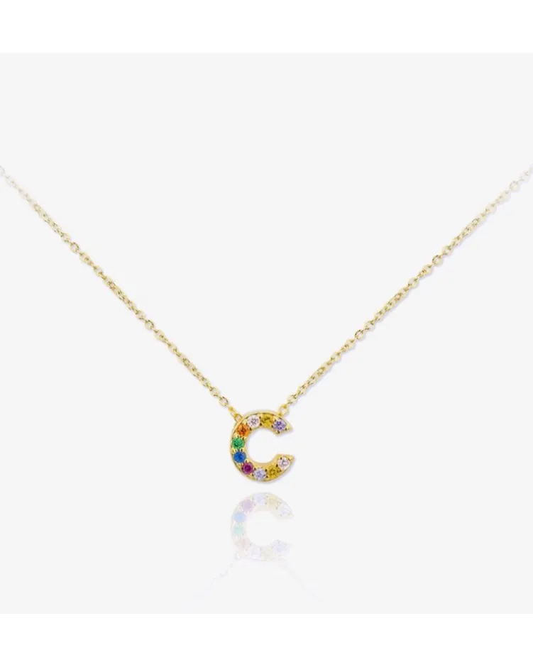 Colgante Lyric Multicolor Gold