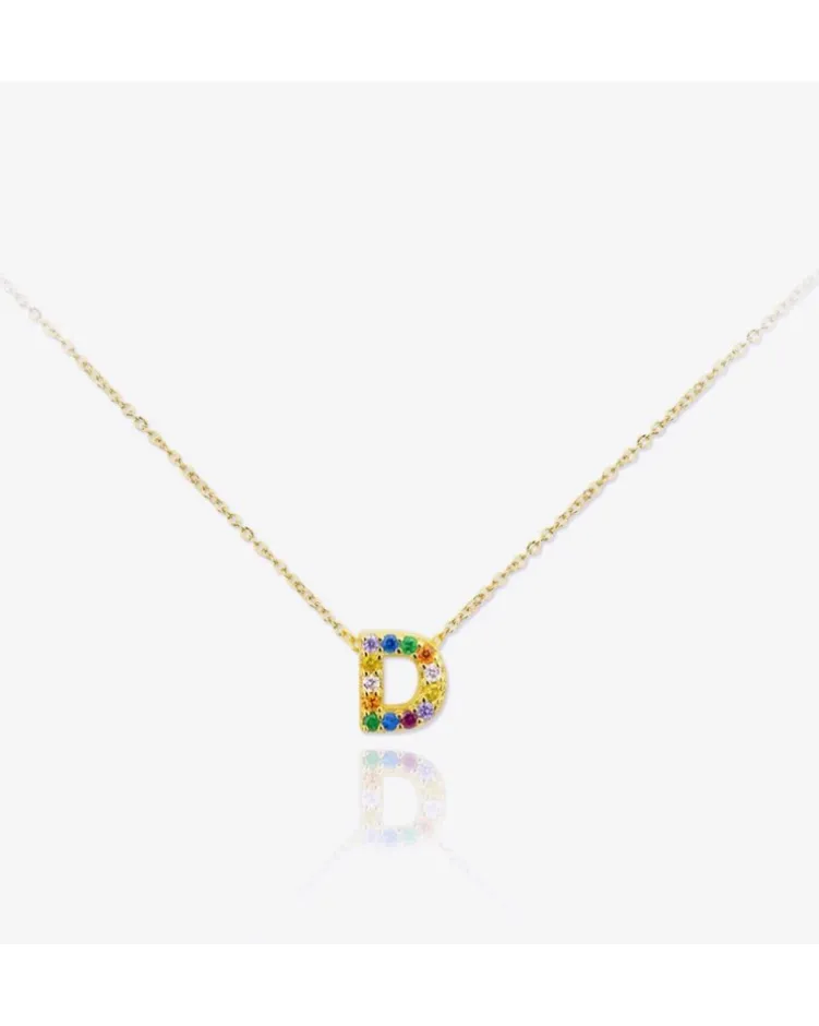 Colgante Lyric Multicolor Gold