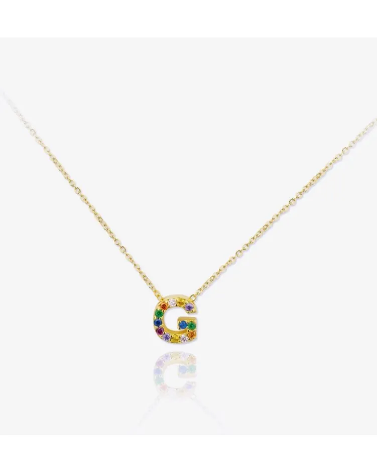 Colgante Lyric Multicolor Gold