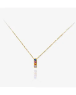 Colgante Lyric Multicolor Gold