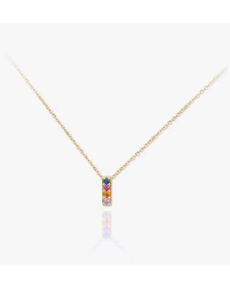 Colgante Lyric Multicolor Gold