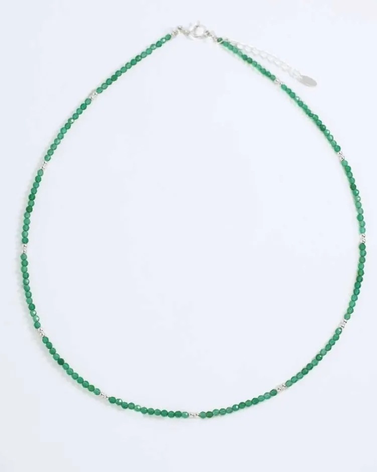 Collar Chakra Ágata Verde