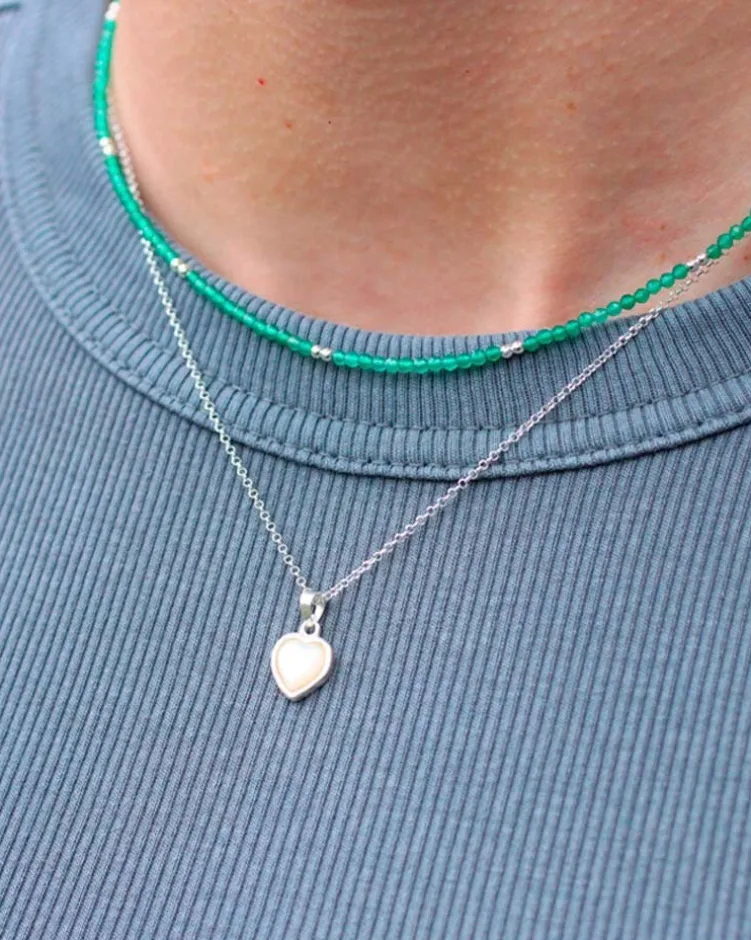 Collar Chakra Ágata Verde
