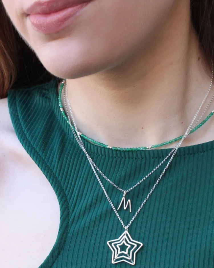 Collar Chakra Ágata Verde